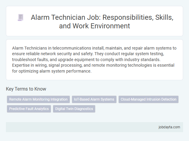 Alarm Technician Job: Responsibilities, Skills, and Work Environment