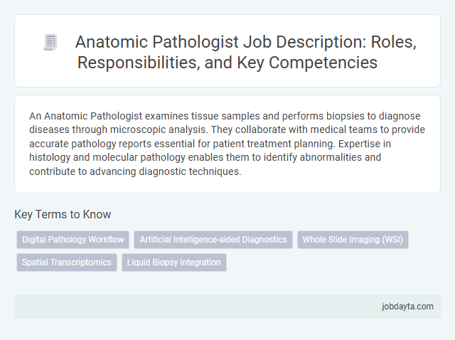 Anatomic Pathologist Job Description: Roles, Responsibilities, and Key Competencies