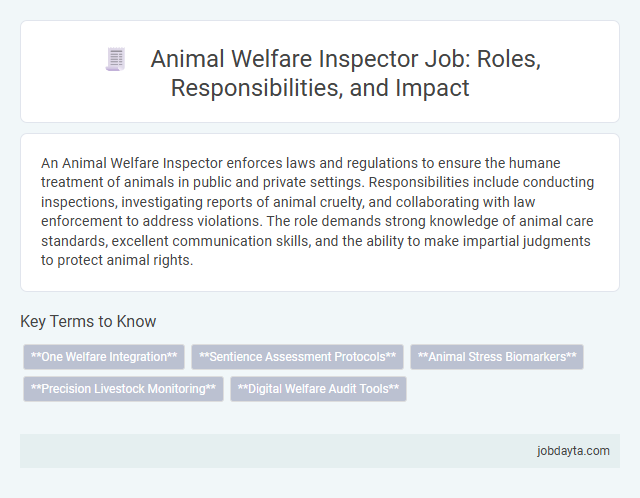 Animal Welfare Inspector Job: Roles, Responsibilities, and Impact