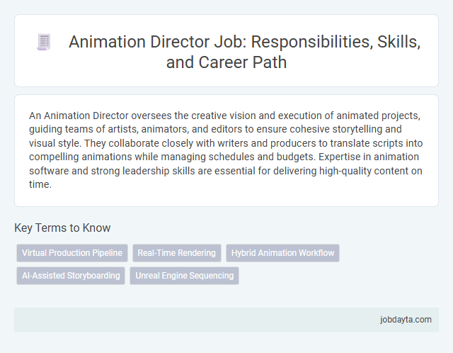 Animation Director Job: Responsibilities, Skills, and Career Path