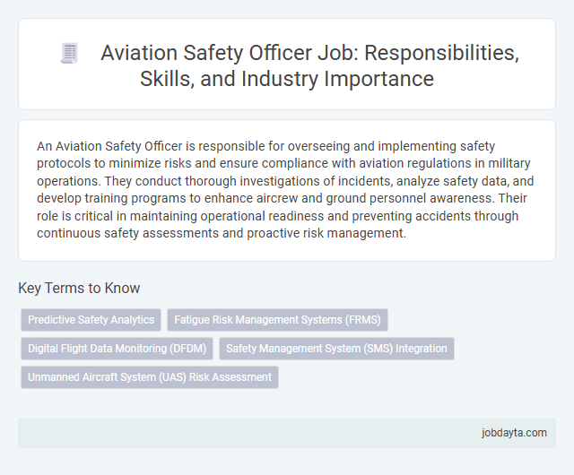 Aviation Safety Officer Job: Responsibilities, Skills, and Industry Importance