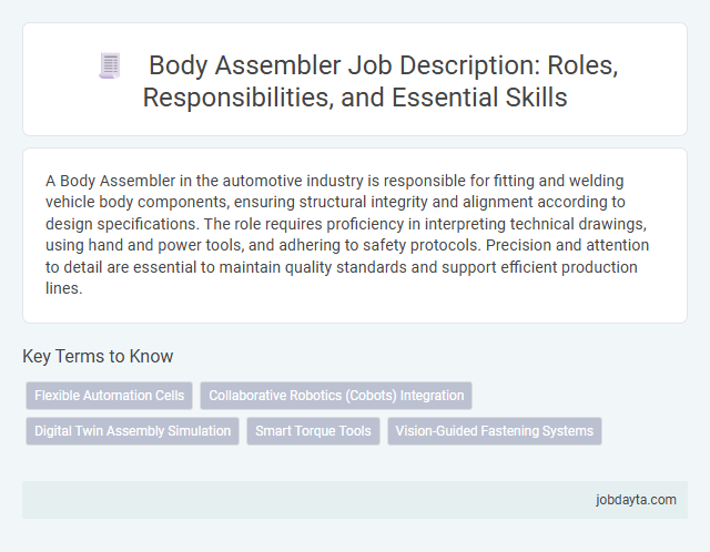 Body Assembler Job Description: Roles, Responsibilities, and Essential Skills