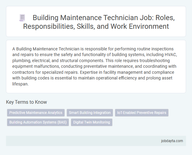 Building Maintenance Technician Job: Roles, Responsibilities, Skills, and Work Environment