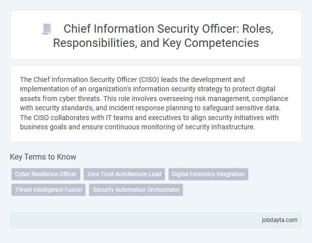 Chief Information Security Officer: Roles, Responsibilities, and Key Competencies