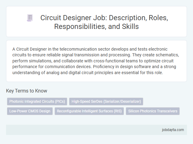 Circuit Designer Job: Description, Roles, Responsibilities, and Skills