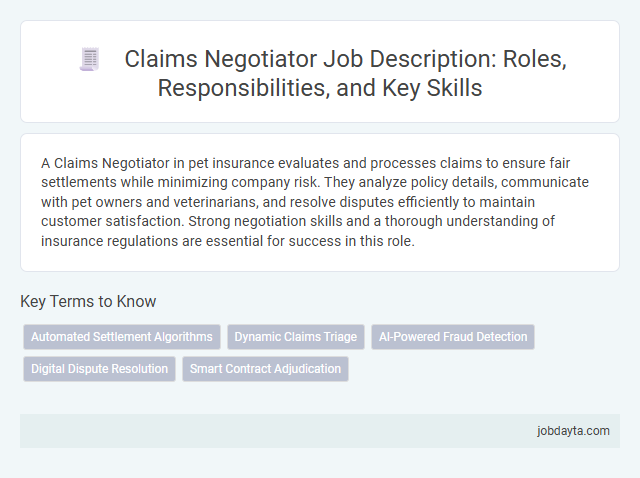 Claims Negotiator Job Description: Roles, Responsibilities, and Key Skills