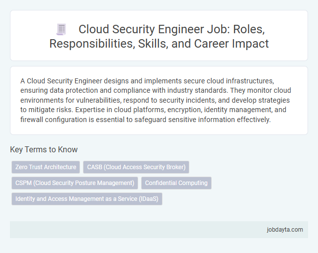 Cloud Security Engineer Job: Roles, Responsibilities, Skills, and Career Impact