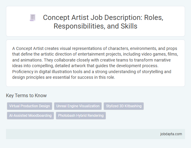 Concept Artist Job Description: Roles, Responsibilities, and Skills