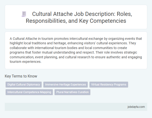 Cultural Attache Job Description: Roles, Responsibilities, and Key Competencies
