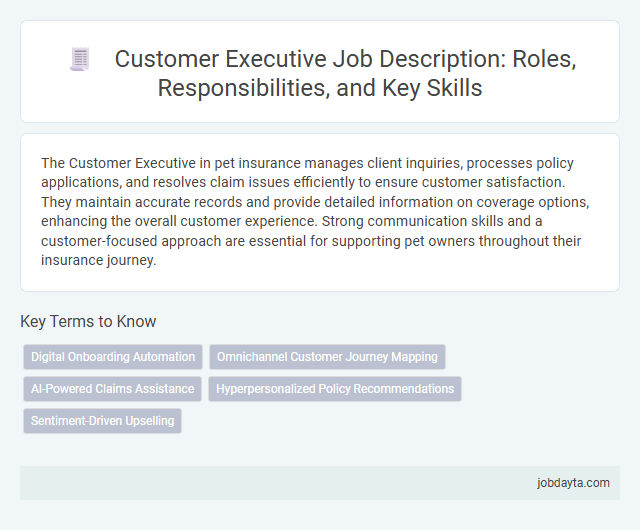 Customer Executive Job Description: Roles, Responsibilities, and Key Skills