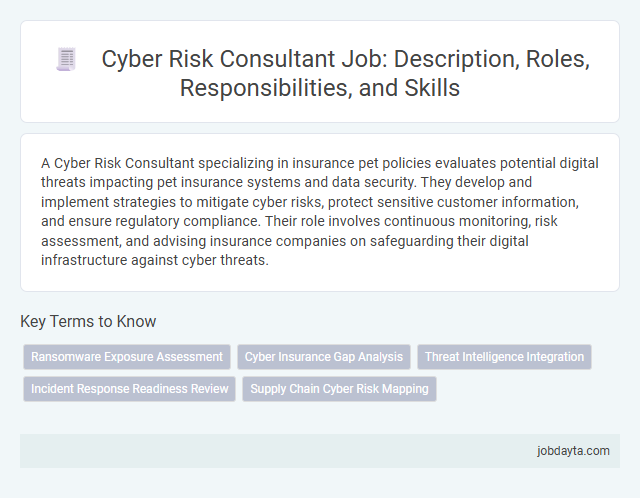 Cyber Risk Consultant Job: Description, Roles, Responsibilities, and Skills