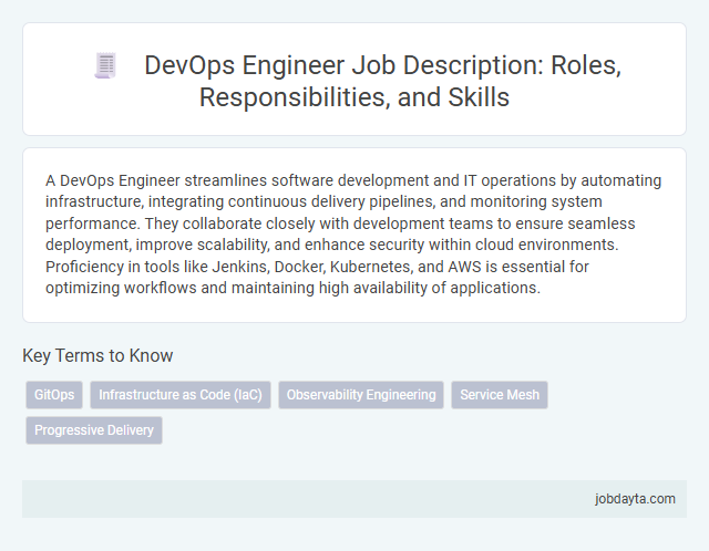 DevOps Engineer Job Description: Roles, Responsibilities, and Skills