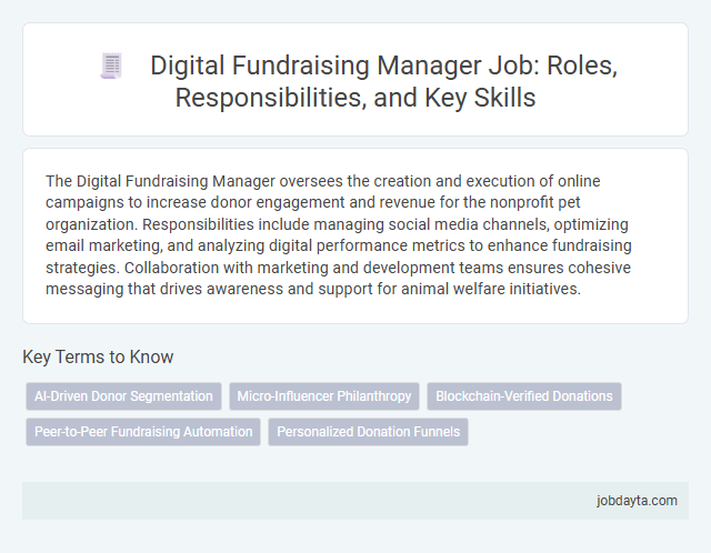 Digital Fundraising Manager Job: Roles, Responsibilities, and Key Skills