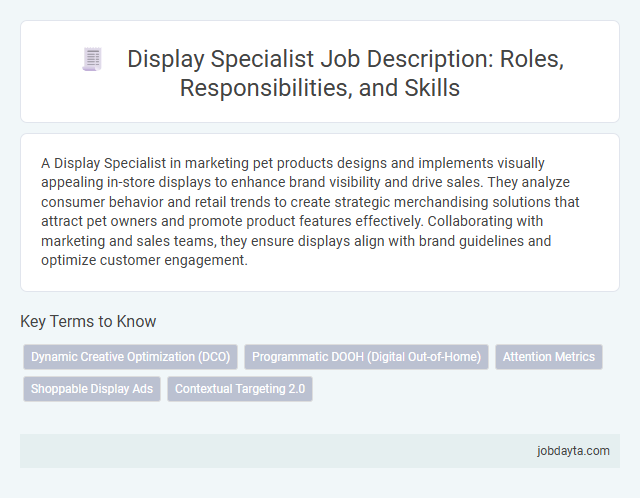 Display Specialist Job Description: Roles, Responsibilities, and Skills