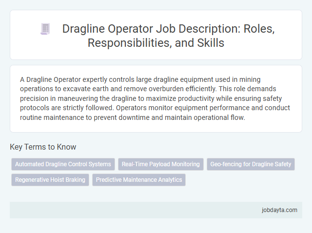 Dragline Operator Job Description: Roles, Responsibilities, and Skills
