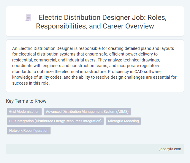 Electric Distribution Designer Job: Roles, Responsibilities, and Career Overview