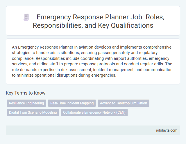 Emergency Response Planner Job: Roles, Responsibilities, and Key Qualifications