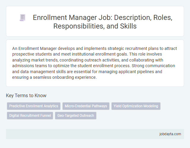 Enrollment Manager Job: Description, Roles, Responsibilities, and Skills