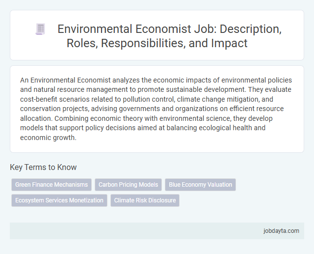 Environmental Economist Job: Description, Roles, Responsibilities, and Impact