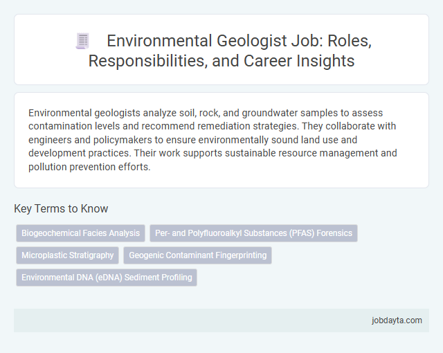 Environmental Geologist Job: Roles, Responsibilities, and Career Insights