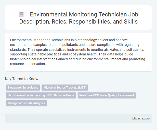 Environmental Monitoring Technician Job: Description, Roles, Responsibilities, and Skills
