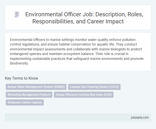 Environmental Officer Job: Description, Roles, Responsibilities, and Career Impact