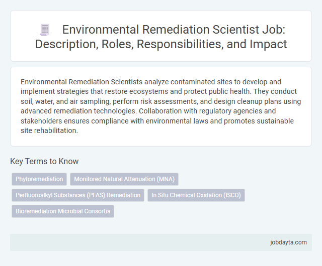 Environmental Remediation Scientist Job: Description, Roles, Responsibilities, and Impact