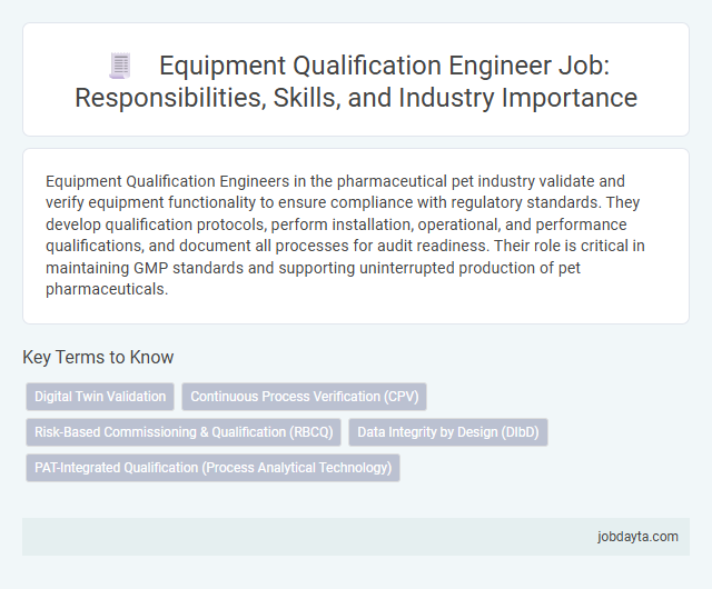 Equipment Qualification Engineer Job: Responsibilities, Skills, and Industry Importance