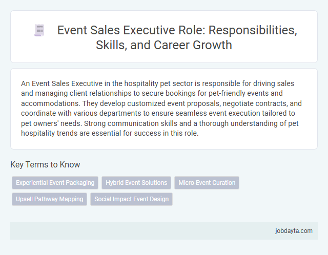 Event Sales Executive Role: Responsibilities, Skills, and Career Growth