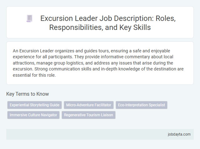 Excursion Leader Job Description: Roles, Responsibilities, and Key Skills