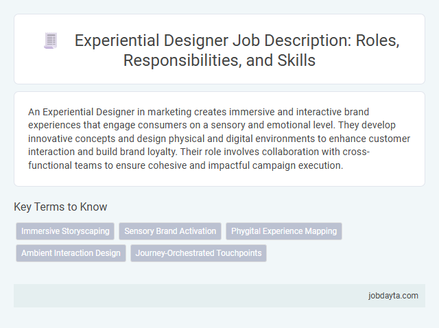 Experiential Designer Job Description: Roles, Responsibilities, and Skills