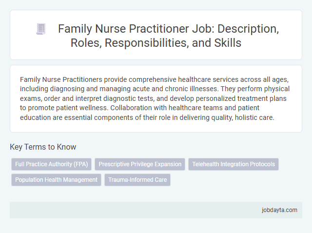 Family Nurse Practitioner Job: Description, Roles, Responsibilities, and Skills