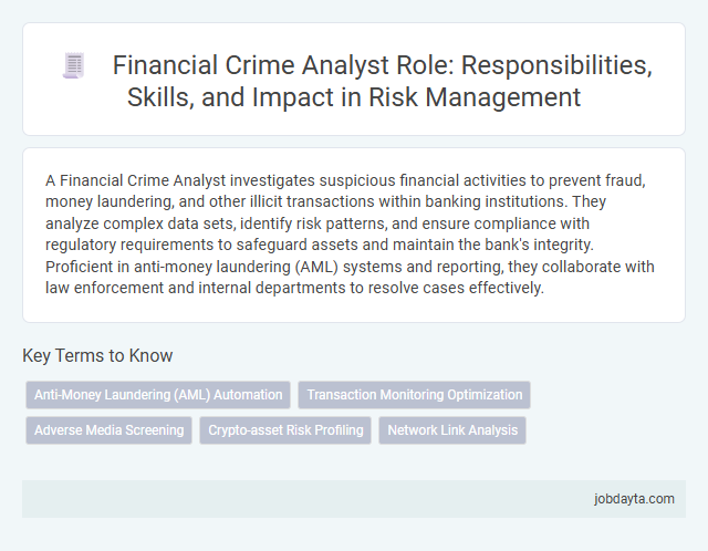 Financial Crime Analyst Role: Responsibilities, Skills, and Impact in Risk Management