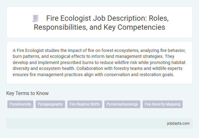 Fire Ecologist Job Description: Roles, Responsibilities, and Key Competencies