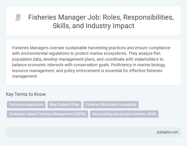 Fisheries Manager Job: Roles, Responsibilities, Skills, and Industry Impact