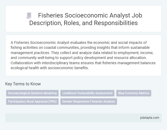 Fisheries Socioeconomic Analyst Job Description, Roles, and Responsibilities