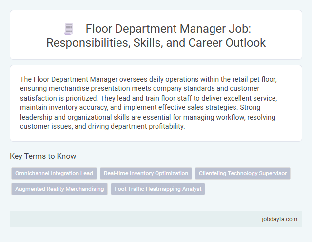 Floor Department Manager Job: Responsibilities, Skills, and Career Outlook