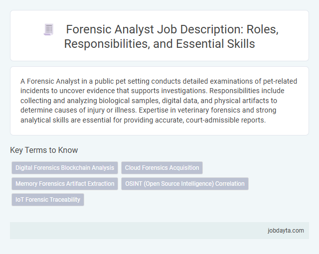 Forensic Analyst Job Description: Roles, Responsibilities, and Essential Skills