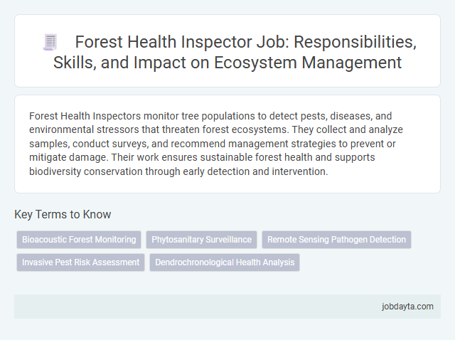 Forest Health Inspector Job: Responsibilities, Skills, and Impact on Ecosystem Management
