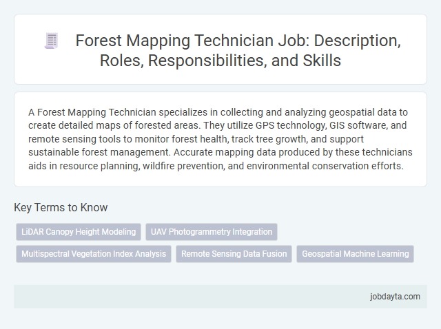 Forest Mapping Technician Job: Description, Roles, Responsibilities, and Skills