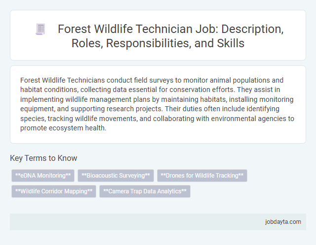 Forest Wildlife Technician Job: Description, Roles, Responsibilities, and Skills