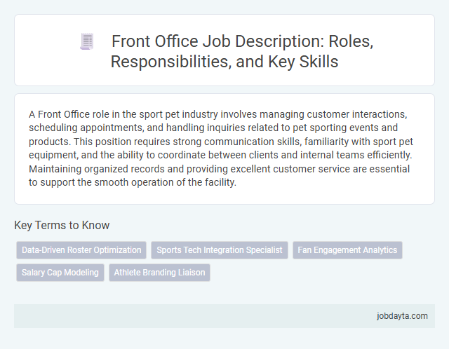 Front Office Job Description: Roles, Responsibilities, and Key Skills