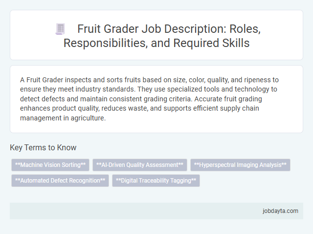 Fruit Grader Job Description: Roles, Responsibilities, and Required Skills