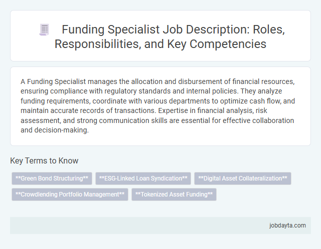 Funding Specialist Job Description: Roles, Responsibilities, and Key Competencies