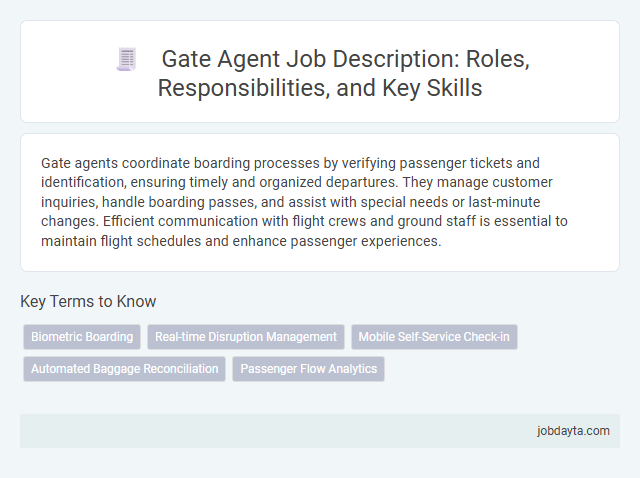 Gate Agent Job Description: Roles, Responsibilities, and Key Skills