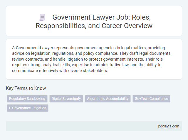 Government Lawyer Job: Roles, Responsibilities, and Career Overview