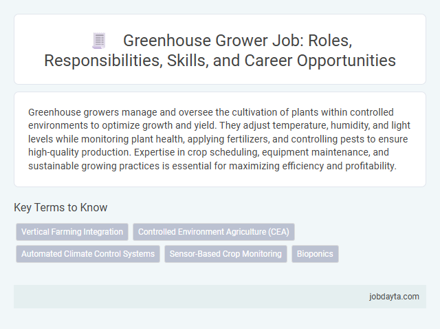 Greenhouse Grower Job: Roles, Responsibilities, Skills, and Career Opportunities