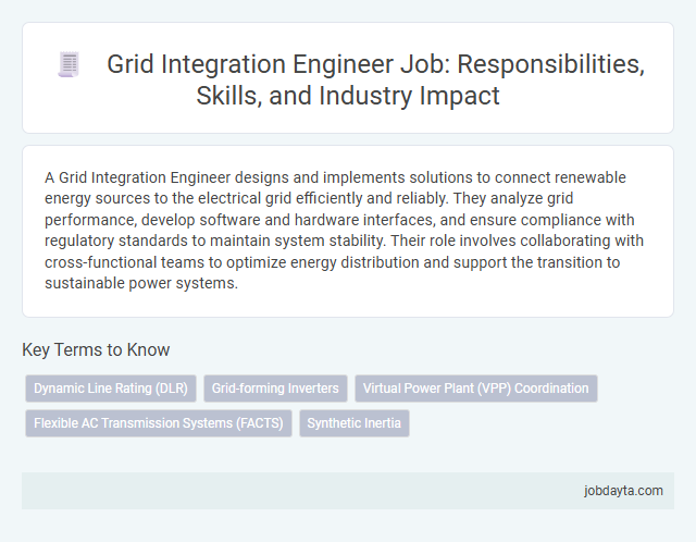 Grid Integration Engineer Job: Responsibilities, Skills, and Industry Impact