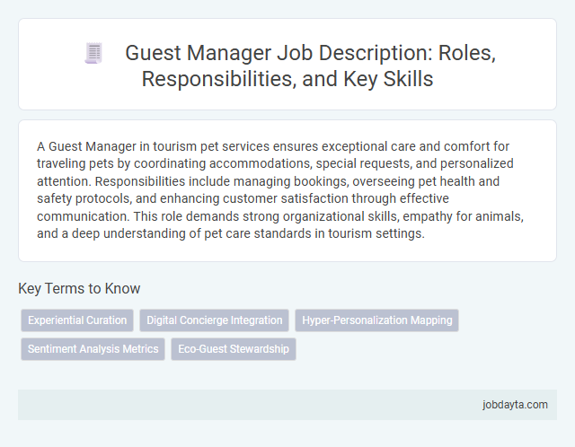 Guest Manager Job Description: Roles, Responsibilities, and Key Skills
