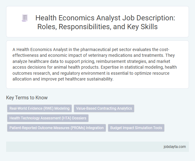 Health Economics Analyst Job Description: Roles, Responsibilities, and Key Skills